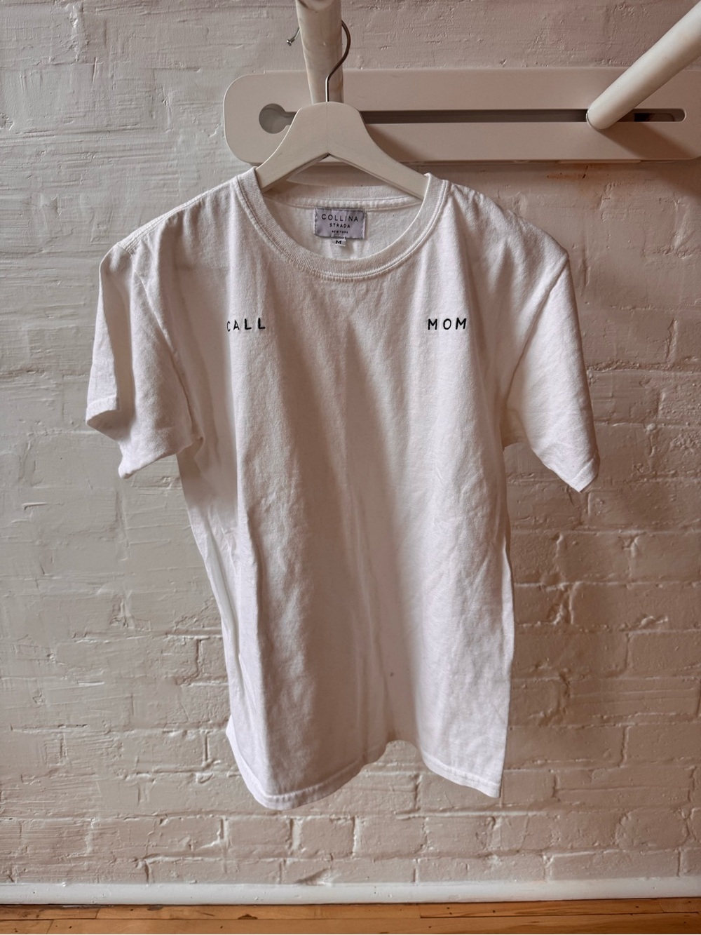Collina Strada White 'Call Mom' Short-Sleeve Tee